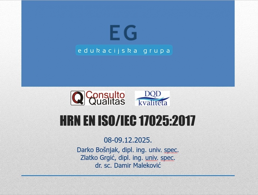 Održan on-line seminar Zahtjevi norme HRN EN ISO/IEC 17025:2017