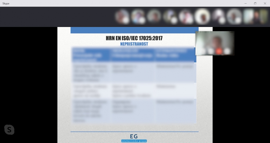 Održan on-line seminar Zahtjevi norme HRN EN ISO/IEC 17025:2017