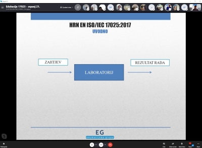 Održan on-line seminar Zahtjevi norme HRN EN ISO/IEC 17025:2017